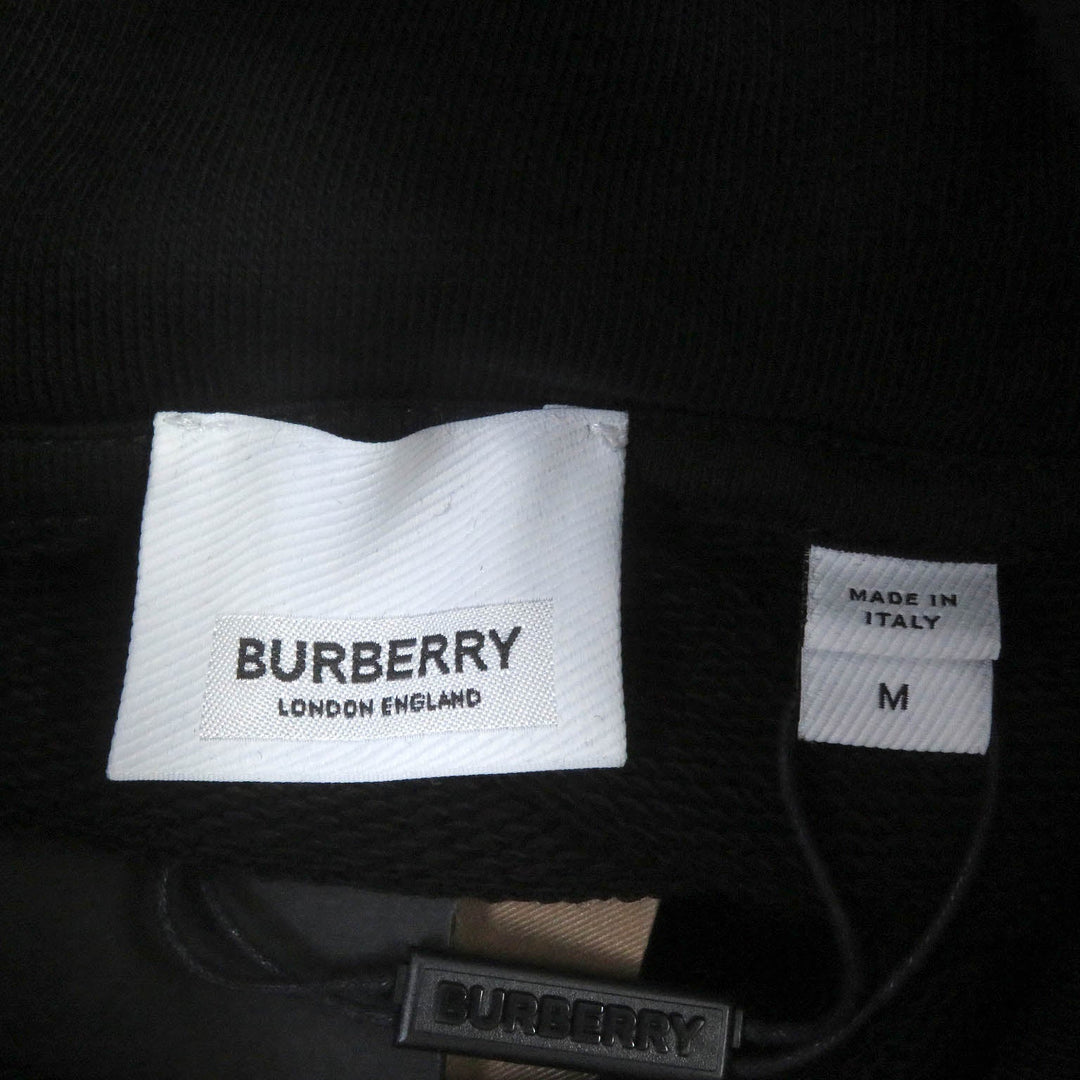 BURBERRY Hoodie 8040787 Main: 100% cotton, Part: 99% cotton, Part: 1% elastane (polyurethane) black mens M Used Authentic