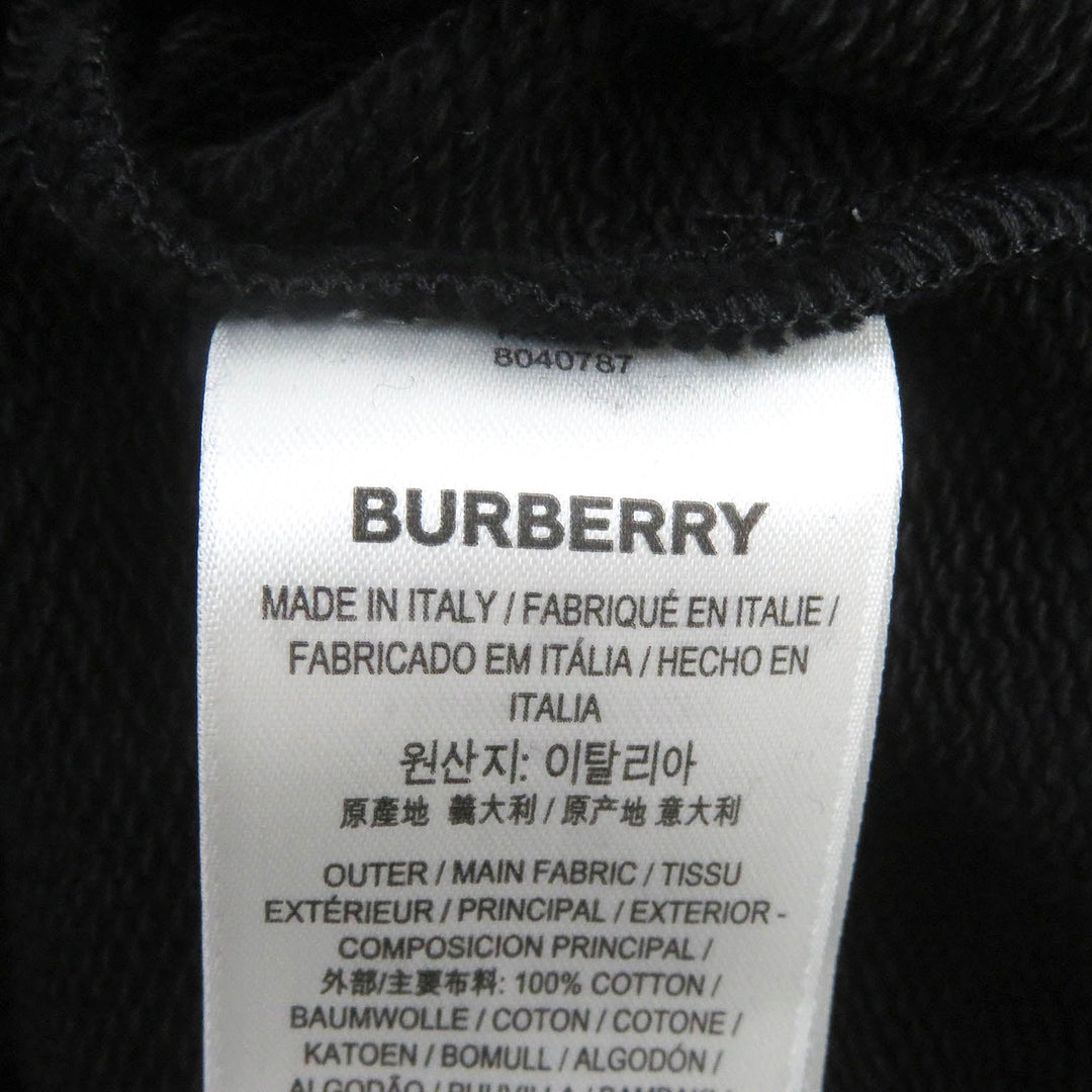BURBERRY Hoodie 8040787 Main: 100% cotton, Part: 99% cotton, Part: 1% elastane (polyurethane) black mens M Used Authentic