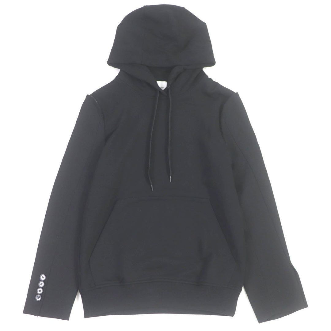 BURBERRY Hoodie 8040787 Main: 100% cotton, Part: 99% cotton, Part: 1% elastane (polyurethane) black mens XXS Used Authentic