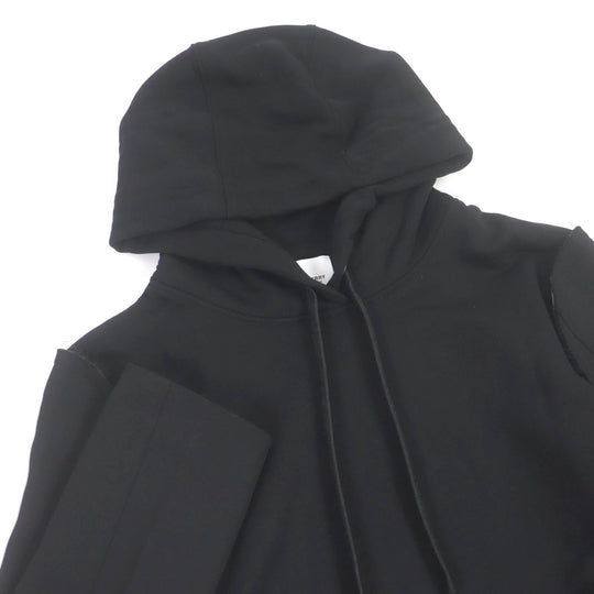 BURBERRY Hoodie 8040787 Main: 100% cotton, Part: 99% cotton, Part: 1% elastane (polyurethane) black mens XXS Used Authentic