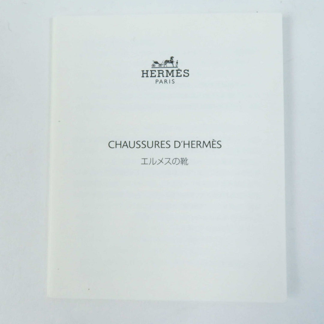 HERMES Sandals Mouton black Oran Women 35 Used Authentic