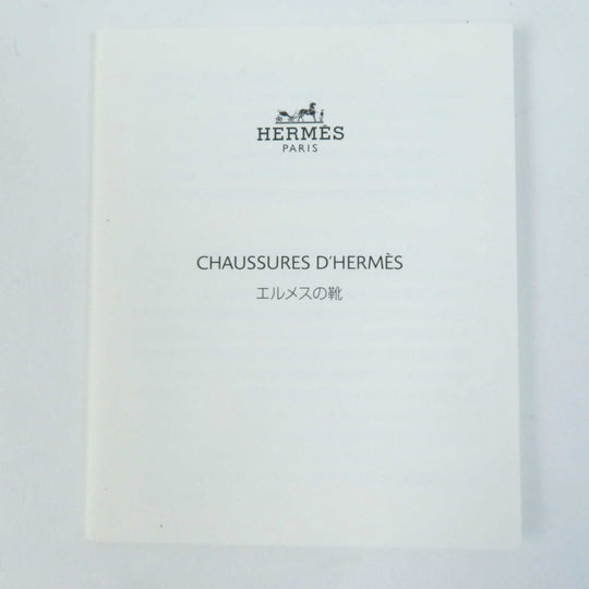 HERMES Sandals Mouton black Oran Women 35 Used Authentic