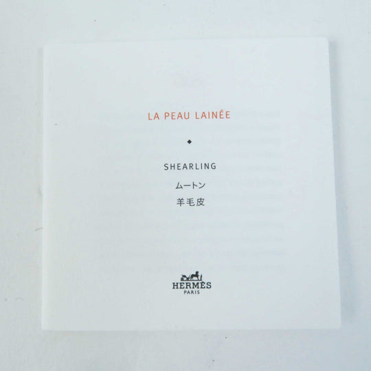 HERMES Sandals Mouton black Oran Women 35 Used Authentic