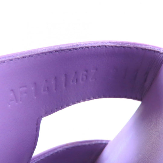 HERMES Sandals 141146Z Main: Leather purple Oasis Women 36 Used Authentic