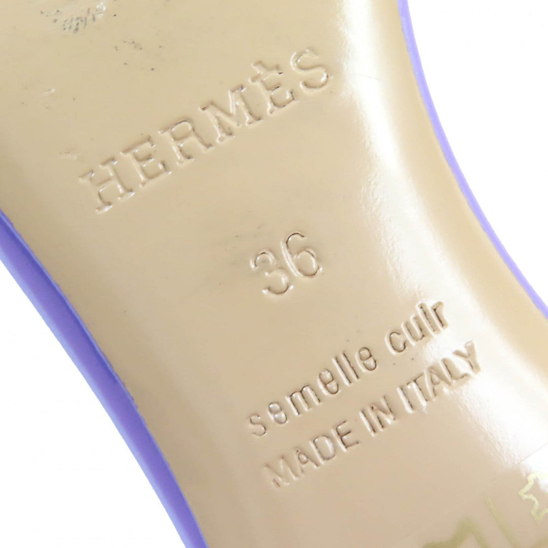 HERMES Sandals 141146Z Main: Leather purple Oasis Women 36 Used Authentic