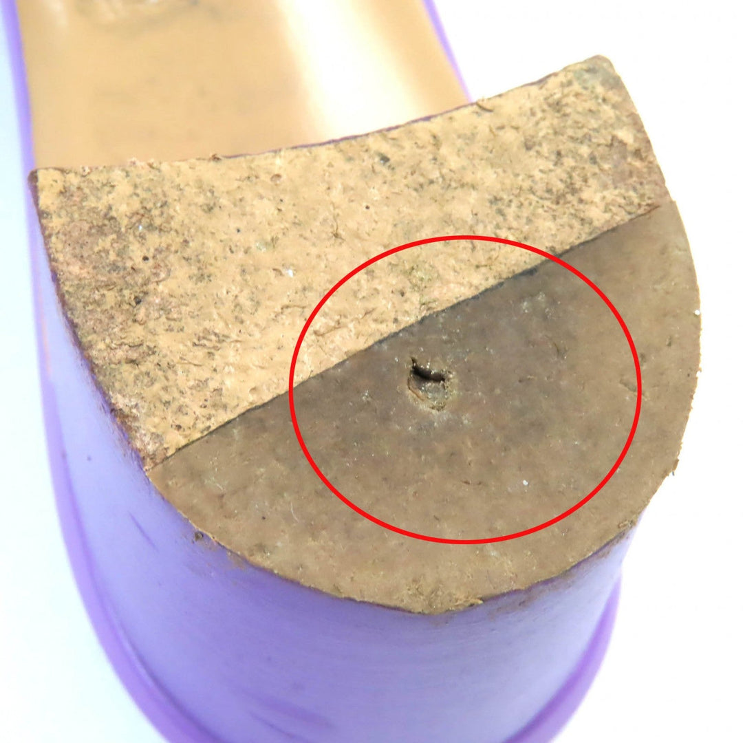 HERMES Sandals 141146Z Main: Leather purple Oasis Women 36 Used Authentic