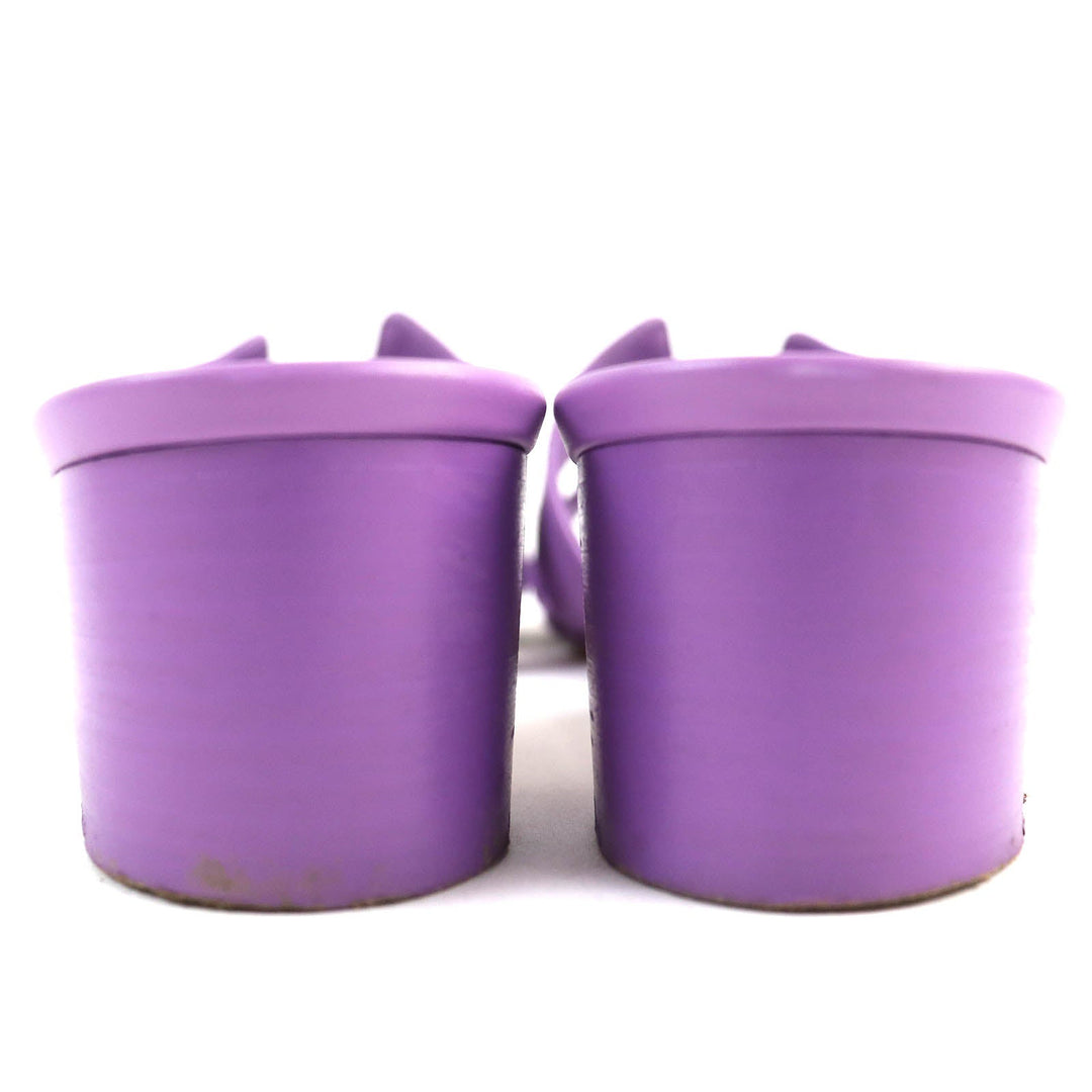 HERMES Sandals 141146Z Main: Leather purple Oasis Women 36 Used Authentic