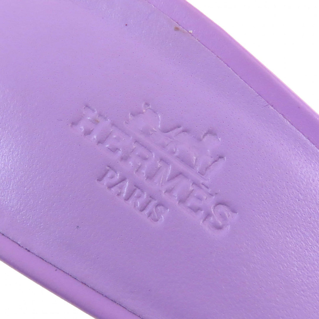 HERMES Sandals 141146Z Main: Leather purple Oasis Women 36 Used Authentic