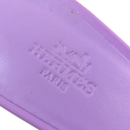 HERMES Sandals 141146Z Main: Leather purple Oasis Women 36 Used Authentic