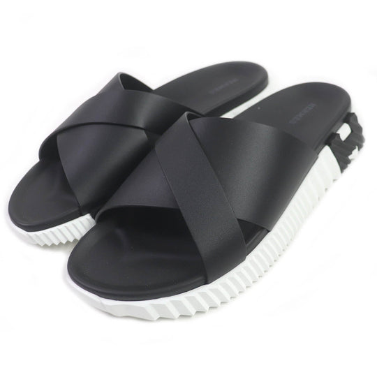 HERMES Sandals Nappa leather black infrastructure mens 43 Used Authentic