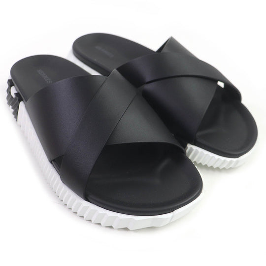 HERMES Sandals Nappa leather black infrastructure mens 43 Used Authentic