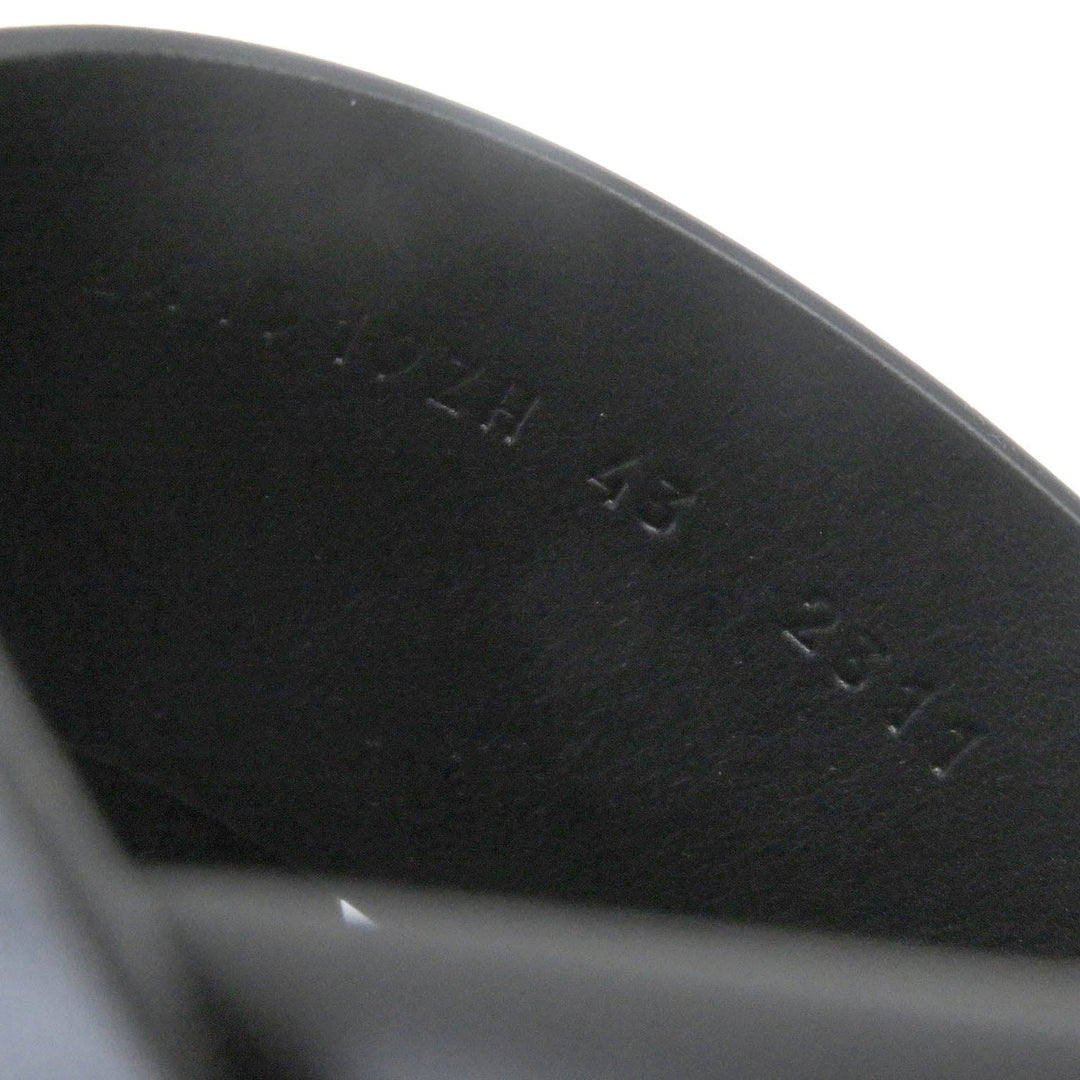 HERMES Sandals Nappa leather black infrastructure mens 43 Used Authentic