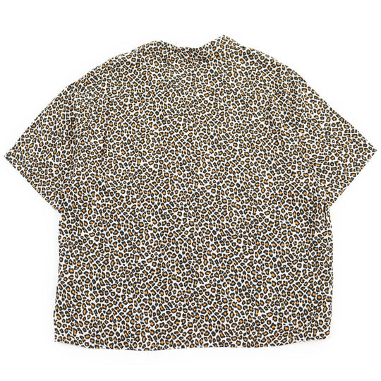 CELINE Short sleeve shirt 2C036900H Main: 100% rayon beige mens 40 Used Authentic