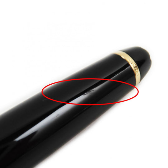 MONTBLANC fountain pen Pen point: K14 Black gold Meisterstck Classic mens Used Authentic