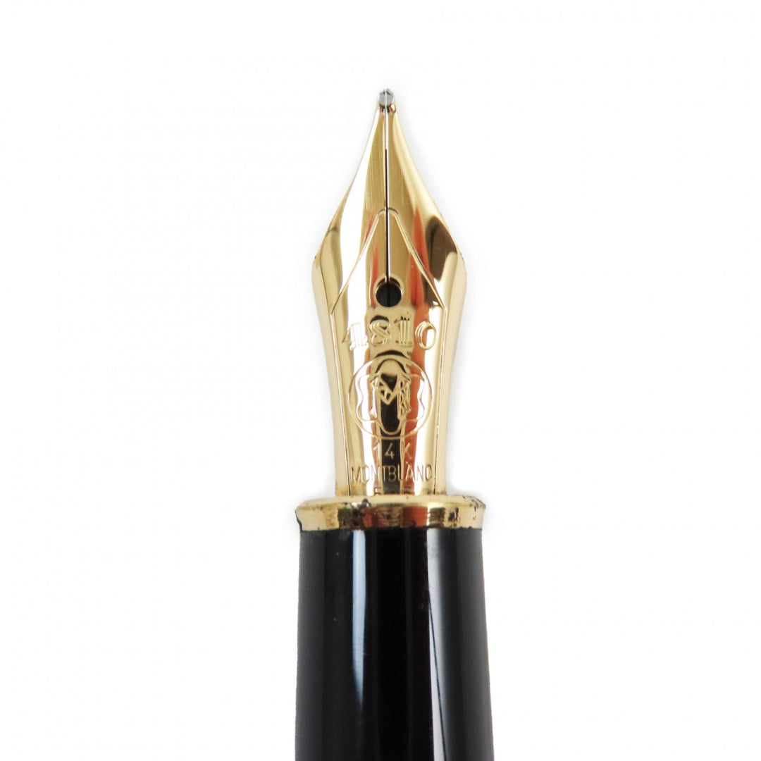 MONTBLANC fountain pen Pen point: K14 Black gold Meisterstck Classic mens Used Authentic
