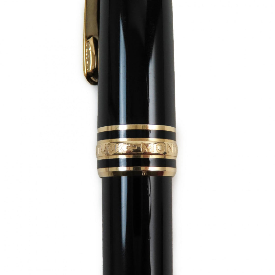 MONTBLANC fountain pen Pen point: K14 Black gold Meisterstck Classic mens Used Authentic
