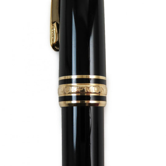 MONTBLANC fountain pen Pen point: K14 Black gold Meisterstck Classic mens Used Authentic
