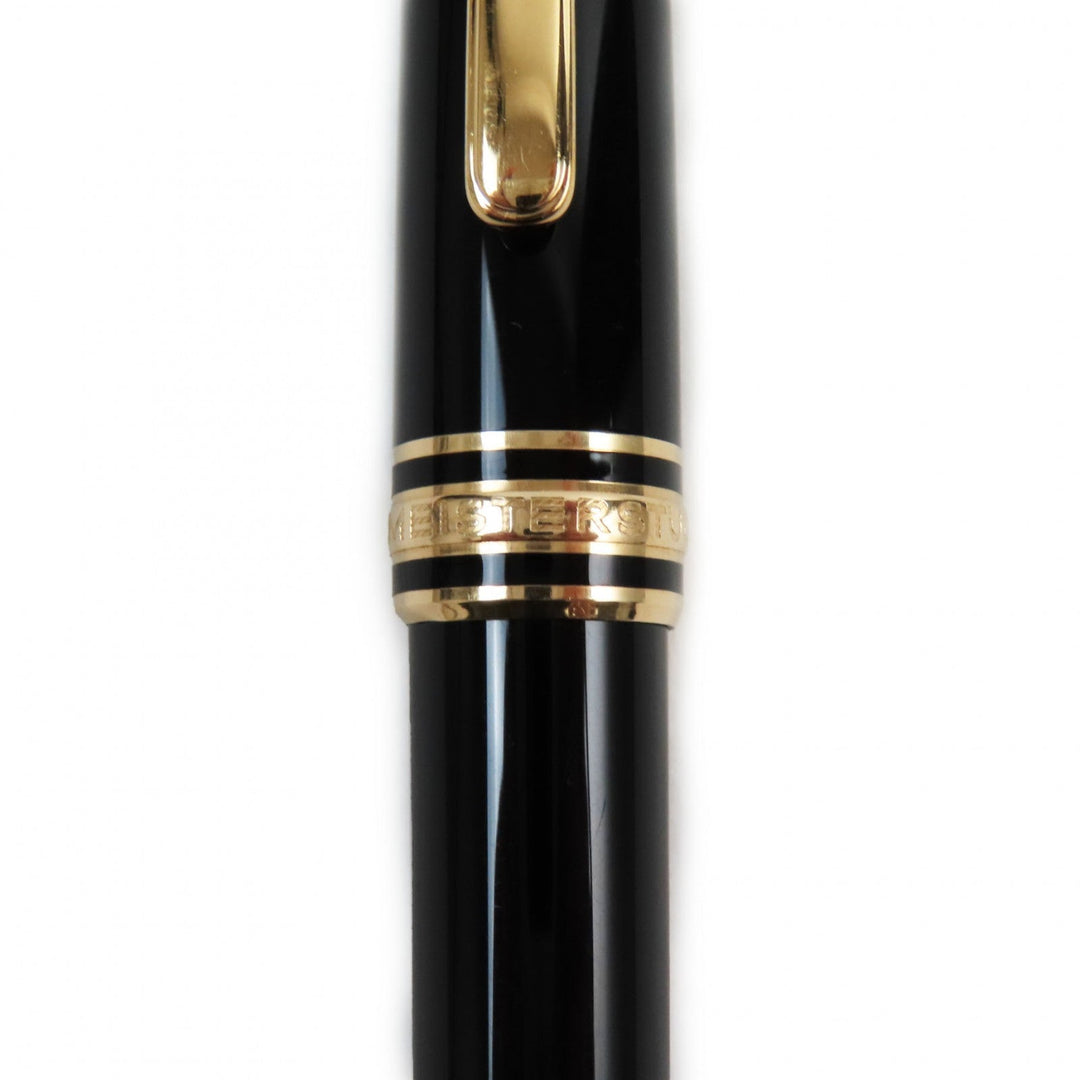 MONTBLANC fountain pen Pen point: K14 Black gold Meisterstck Classic mens Used Authentic