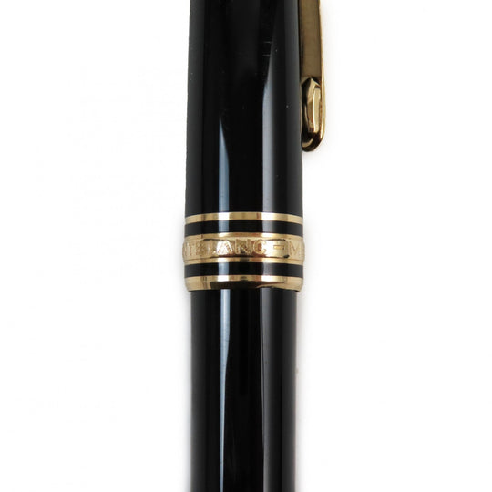 MONTBLANC fountain pen Pen point: K14 Black gold Meisterstck Classic mens Used Authentic