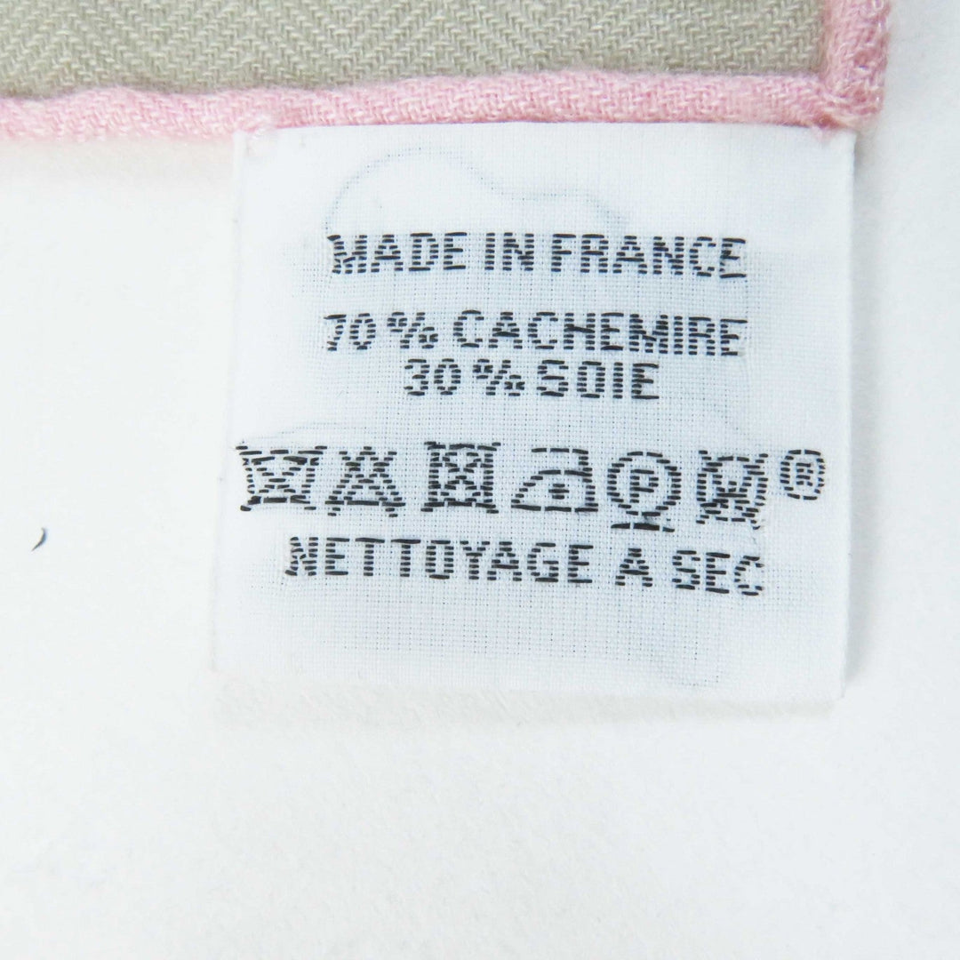 HERMES scarf 243761S Main: 70% cashmere, Main: 30% silk Multi Caljean 140 Grand Theatre Nouveau Women Used Authentic