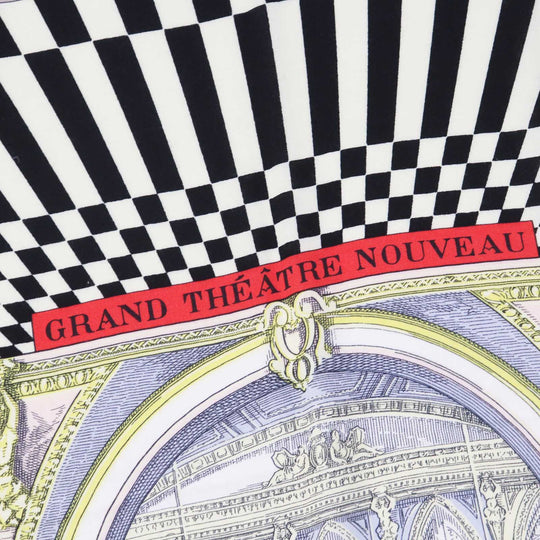 HERMES scarf 243761S Main: 70% cashmere, Main: 30% silk Multi Caljean 140 Grand Theatre Nouveau Women Used Authentic
