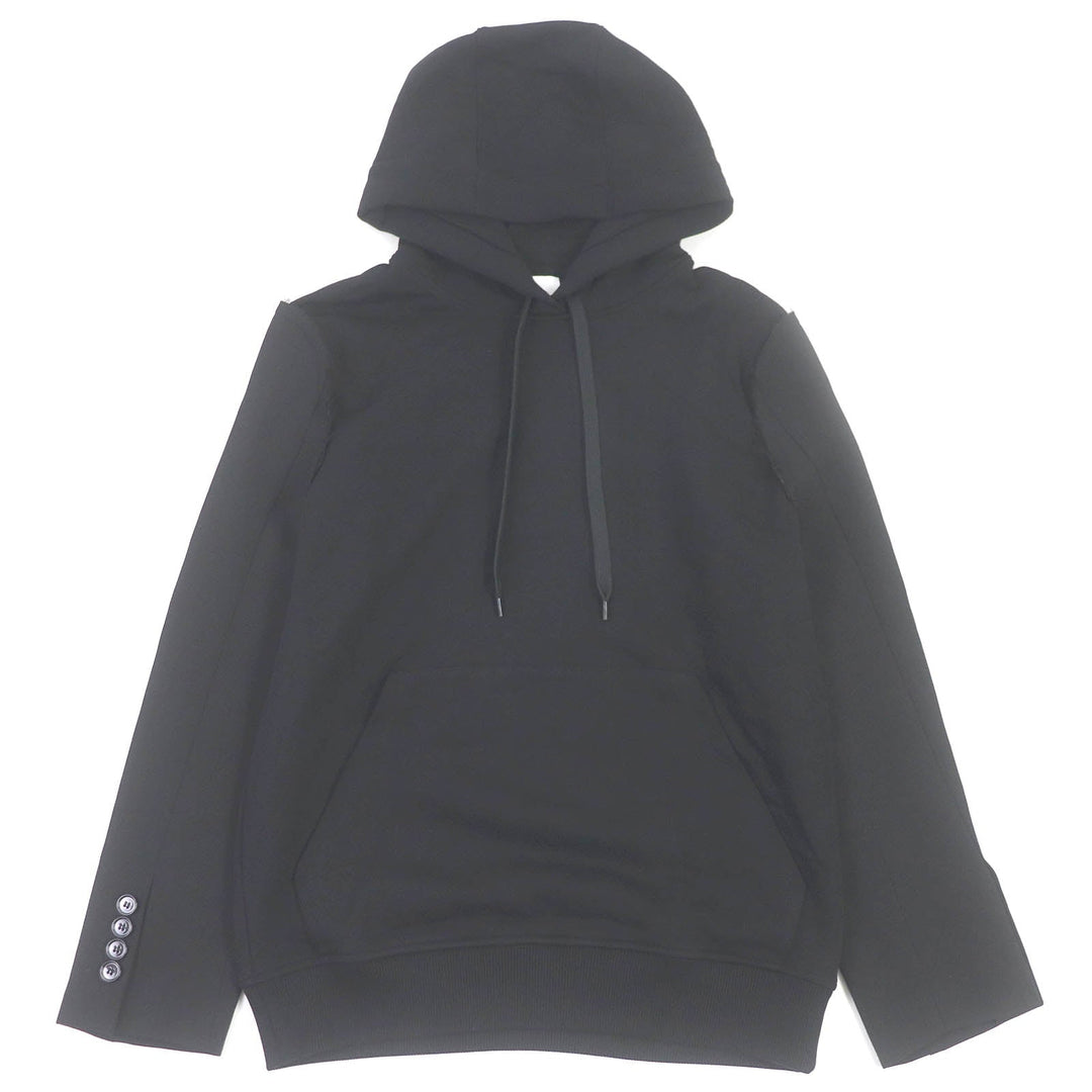 BURBERRY Hoodie 8040787 Main: 100% cotton, Part: 99% cotton, Part: 1% elastane (polyurethane) black mens XS Used Authentic