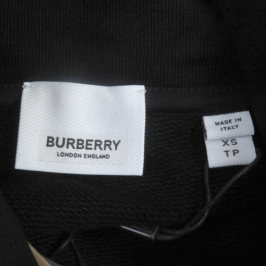 BURBERRY Hoodie 8040787 Main: 100% cotton, Part: 99% cotton, Part: 1% elastane (polyurethane) black mens XS Used Authentic
