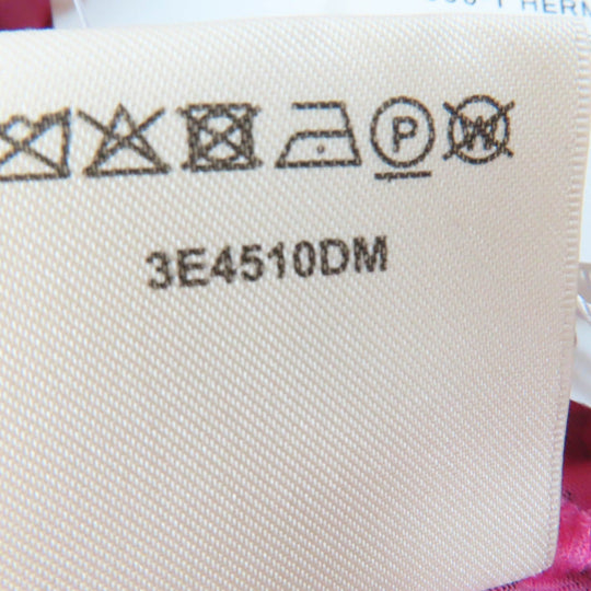 HERMES one piece 3E4510DM Main: 100% cotton pink Stirrup Fantasy Women 36 Used Authentic