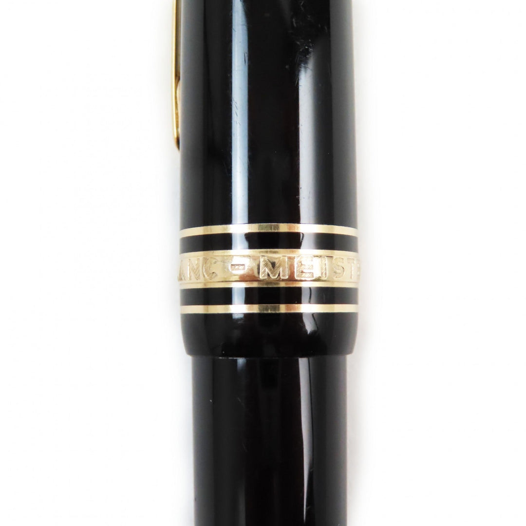 MONTBLANC Ballpoint pen Resin, Gold Plated Black gold Meisterstckle Grand mens(Unisex) Used Authentic