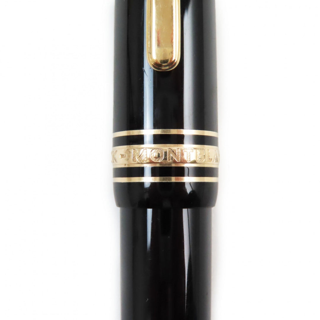 MONTBLANC Ballpoint pen Resin, Gold Plated Black gold Meisterstckle Grand mens(Unisex) Used Authentic