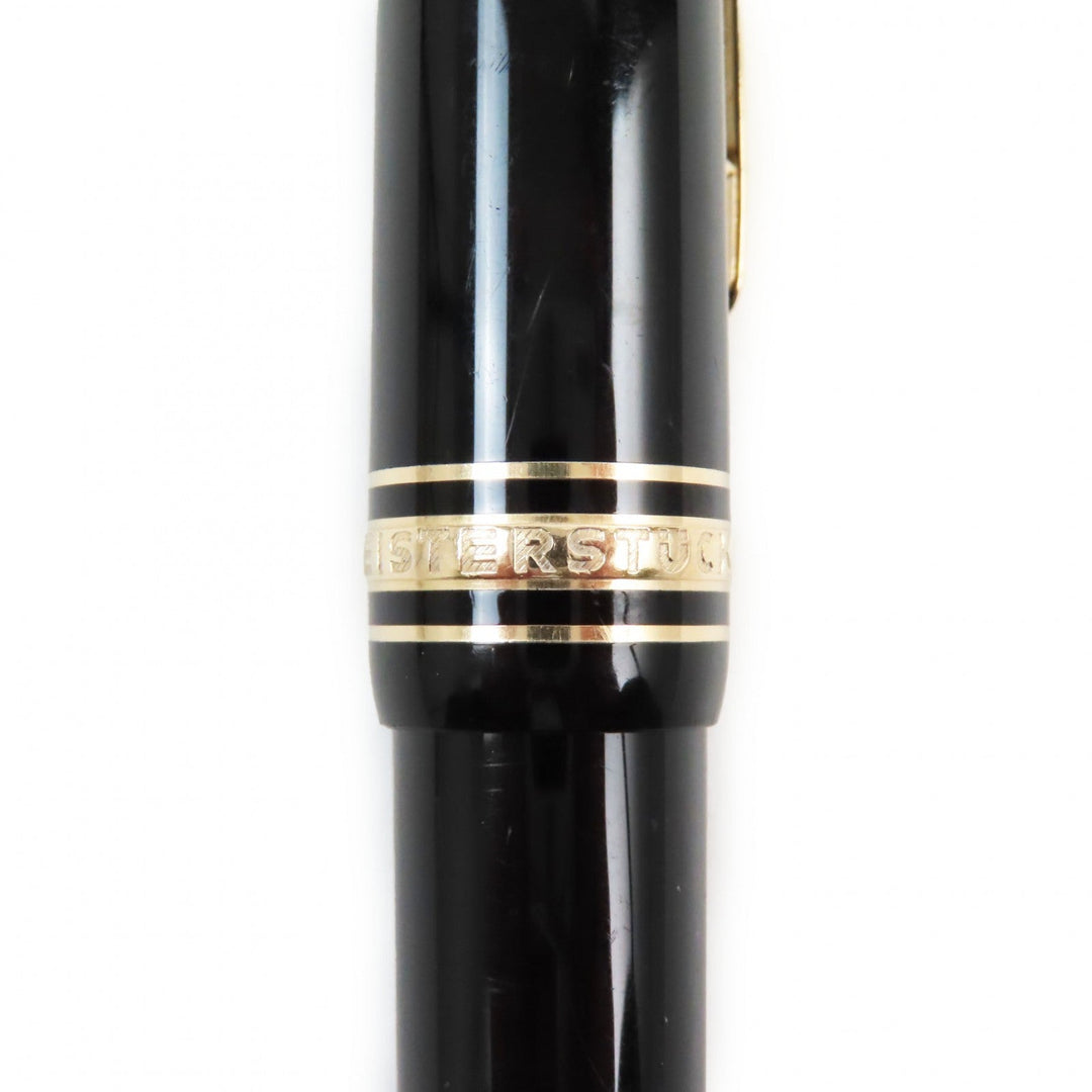 MONTBLANC Ballpoint pen Resin, Gold Plated Black gold Meisterstckle Grand mens(Unisex) Used Authentic
