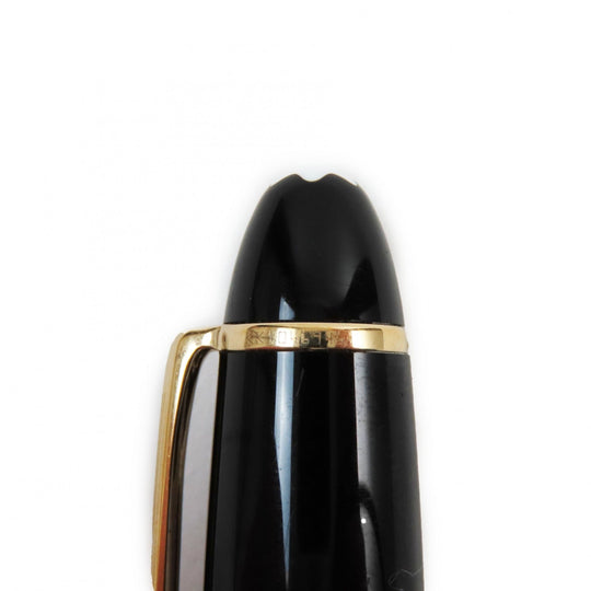 MONTBLANC Ballpoint pen Resin, Gold Plated Black gold Meisterstckle Grand mens(Unisex) Used Authentic
