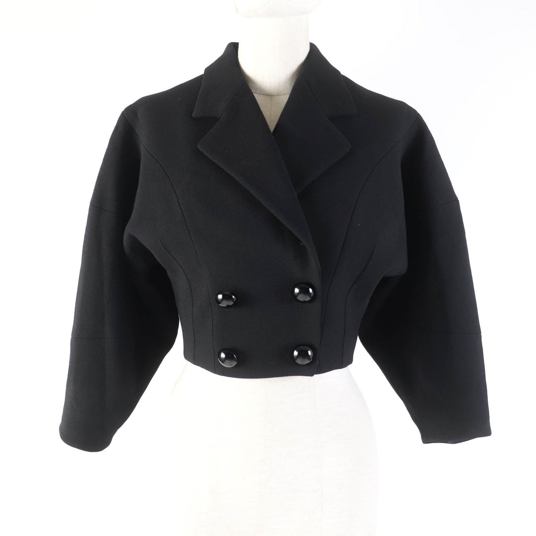 DOLCE&GABBANA Jacket F28FAT Main: 99% wool, Main: 1% elastane (polyurethane), Lining: 97% polyester, Lining: 3% elastane (polyurethane) black Women 36 Used Authentic