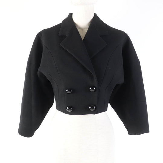 DOLCE&GABBANA Jacket F28FAT Main: 99% wool, Main: 1% elastane (polyurethane), Lining: 97% polyester, Lining: 3% elastane (polyurethane) black Women 36 Used Authentic