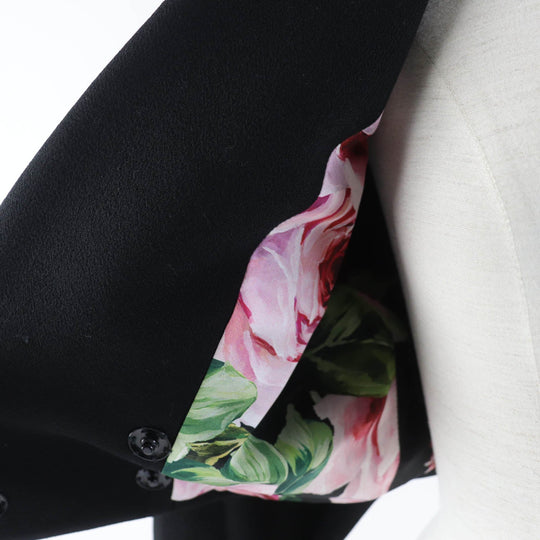 DOLCE&GABBANA Jacket F28FAT Main: 99% wool, Main: 1% elastane (polyurethane), Lining: 97% polyester, Lining: 3% elastane (polyurethane) black Women 36 Used Authentic