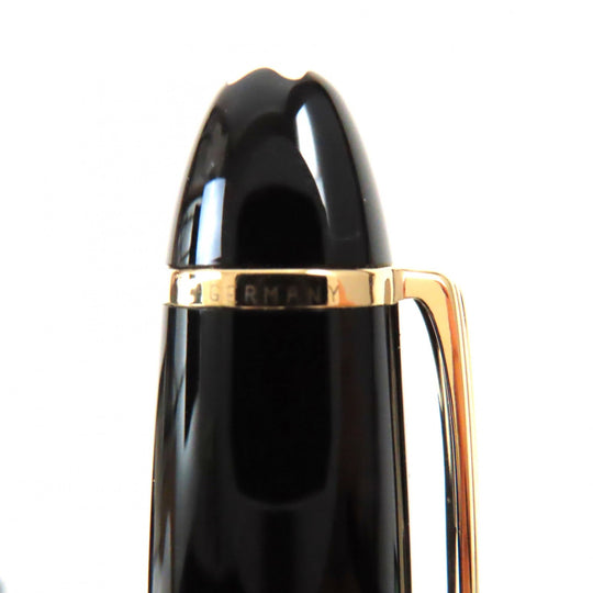 MONTBLANC fountain pen Pen point: K14 Black gold Le Grand Meisterstck mens Used Authentic