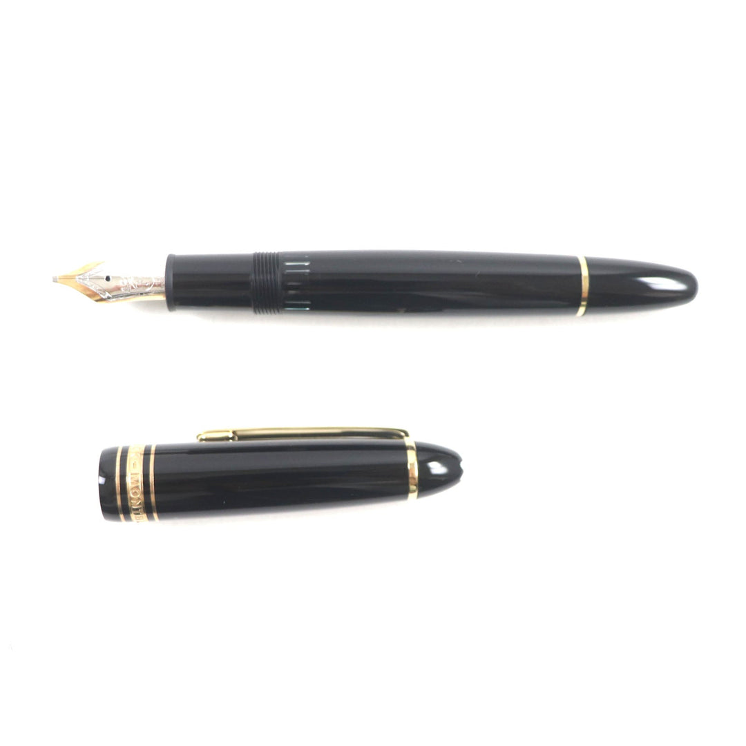 MONTBLANC fountain pen Pen point: K14 Black gold Le Grand Meisterstck mens Used Authentic