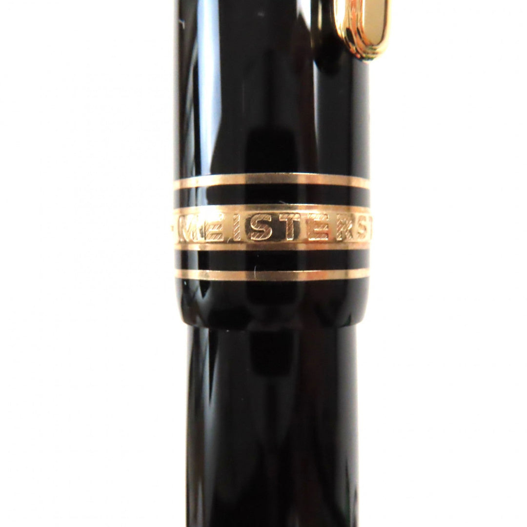 MONTBLANC fountain pen Pen point: K14 Black gold Le Grand Meisterstck mens Used Authentic