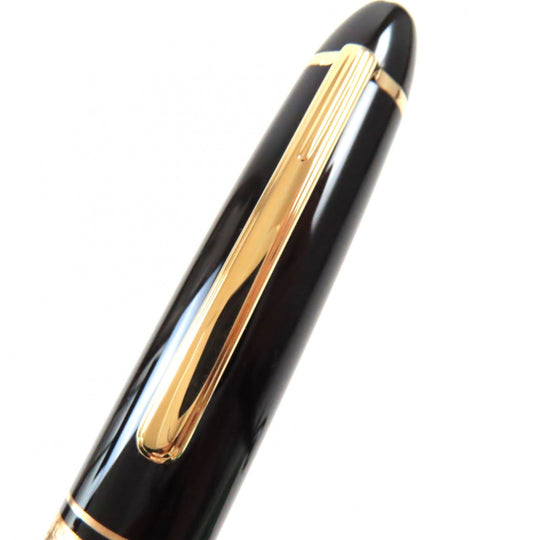 MONTBLANC fountain pen Pen point: K14 Black gold Le Grand Meisterstck mens Used Authentic