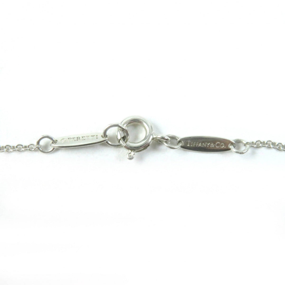 TIFFANY&Co. Necklace Main�FSV925 Silver Elsa Peretti Open Heart Pendant Women Used Authentic