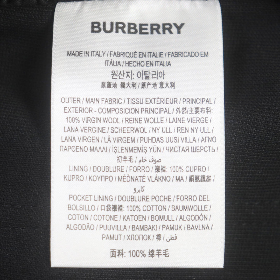 BURBERRY Shorts 8051915 Outer: 100% wool, Lining: 100% cupra, Pocket lining: 100% cotton black Panelled shorts mens 52 Used Authentic