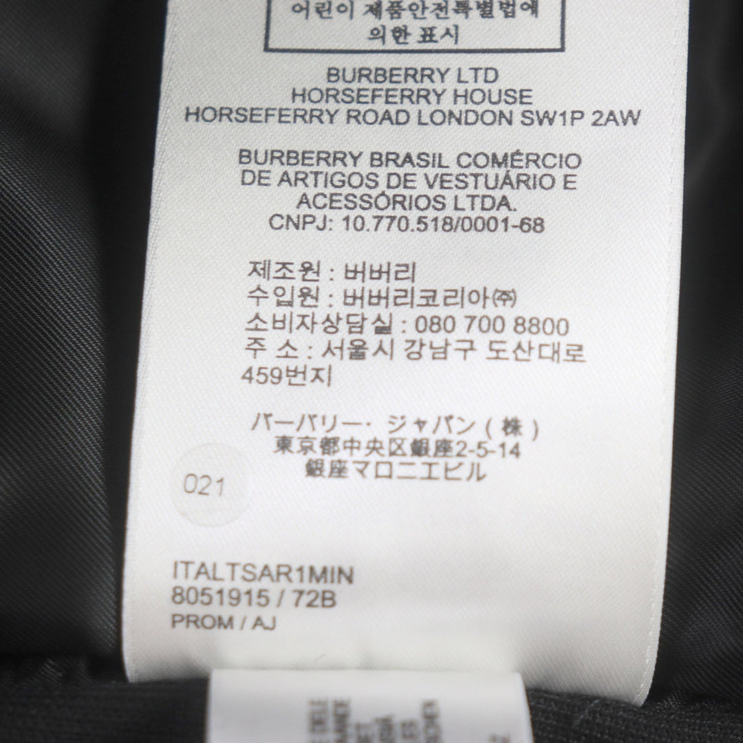 BURBERRY Shorts 8051915 Outer: 100% wool, Lining: 100% cupra, Pocket lining: 100% cotton black Panelled shorts mens 52 Used Authentic