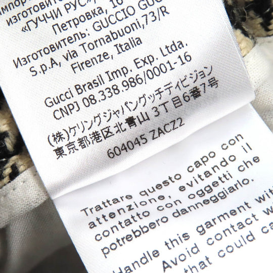 GUCCI Pants 604045 Outer: 49% cotton, Outer: 46% wool, Outer: 5% polyamide (nylon), Lining pocket: 100% cotton, Part: 80% polyamide, 20% polyurethane, Applique: 100% polyamide Brown camel mens 46 Used Authentic