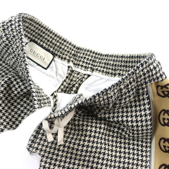 GUCCI Pants 604045 Outer: 49% cotton, Outer: 46% wool, Outer: 5% polyamide (nylon), Lining pocket: 100% cotton, Part: 80% polyamide, 20% polyurethane, Applique: 100% polyamide Brown camel mens 46 Used Authentic