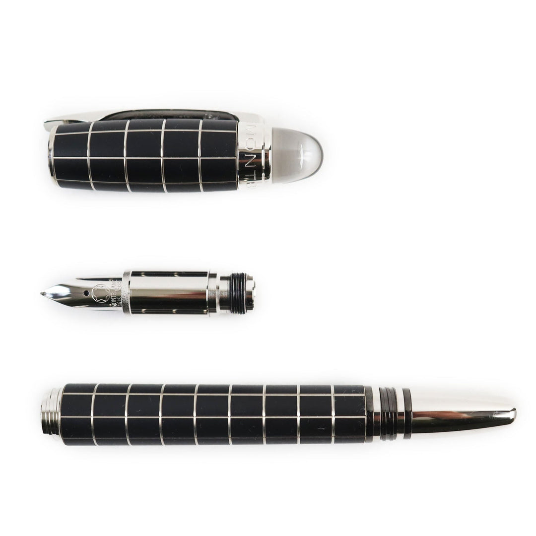MONTBLANC fountain pen Pen point: K14 Black Silver Starwalker mens Used Authentic