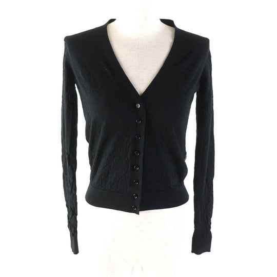 Valentino cardigan Main: 100% wool, part: 100% rayon, part: 72% nylon, part: 28% rayon black Women XS Used Authentic