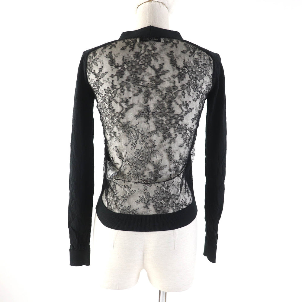 Valentino cardigan Main: 100% wool, part: 100% rayon, part: 72% nylon, part: 28% rayon black Women XS Used Authentic