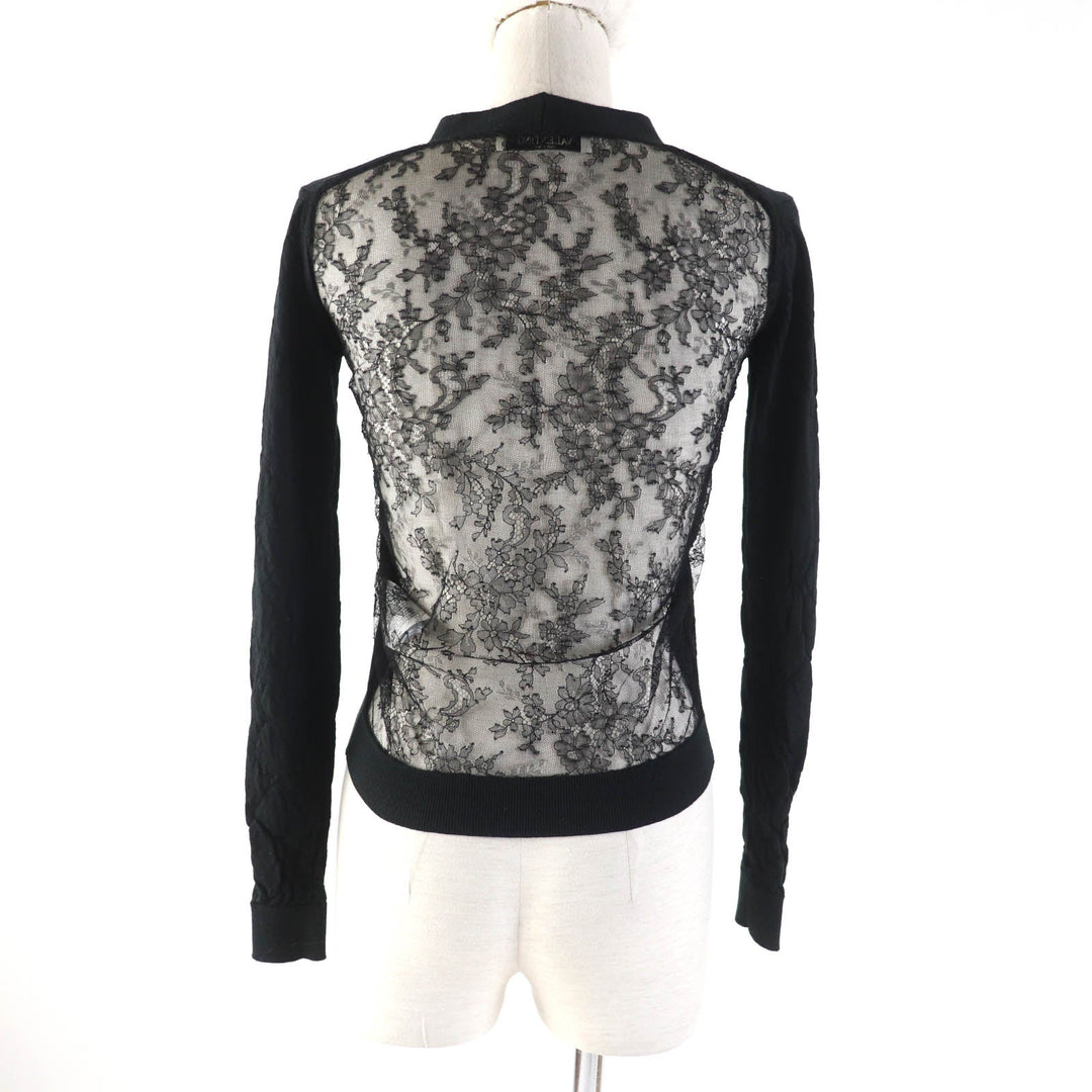 Valentino cardigan Main: 100% wool, part: 100% rayon, part: 72% nylon, part: 28% rayon black Women XS Used Authentic
