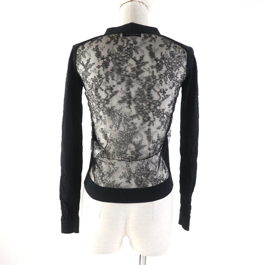 Valentino cardigan Main: 100% wool, part: 100% rayon, part: 72% nylon, part: 28% rayon black Women XS Used Authentic