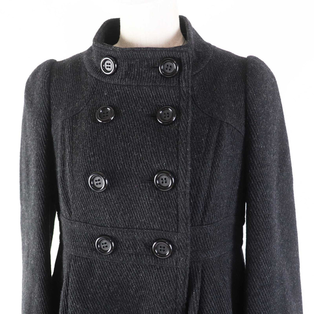 BURBERRY BLUE LABEL coat FNF04-860-08 Main: 90% wool, Main: 10% nylon Charcoal gray Women 38 Used Authentic
